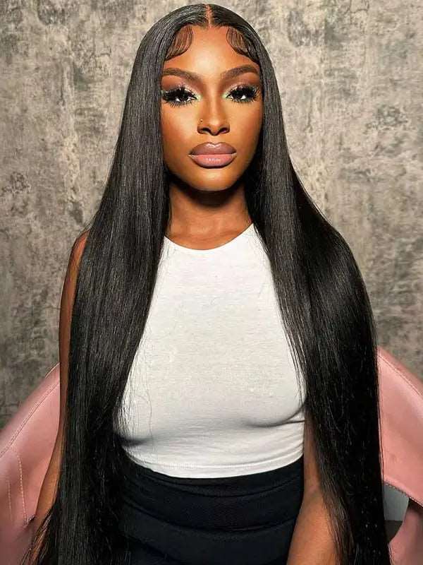 13x4 13x6 Lace Frontal Wig 180% Density Straight Virgin Human Hair