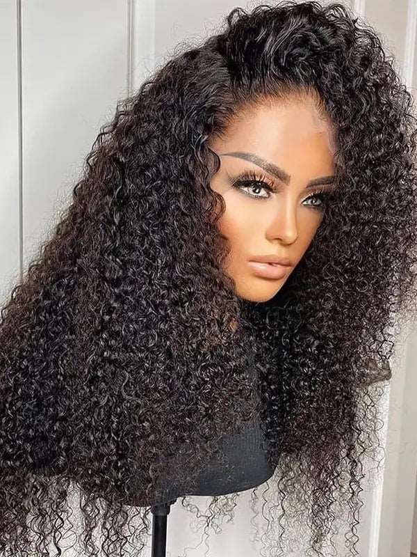 13x4 Lace Frontal Wig 180% Density Kinky Curly Virgin Human Hair