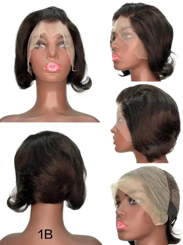 Short Pixie Cut 13x4 Lace Frontal Wig Straight Remy Human Hair