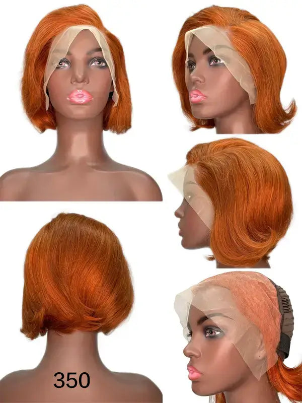 Short Pixie Cut 13x4 Lace Frontal Wig Straight Remy Human Hair