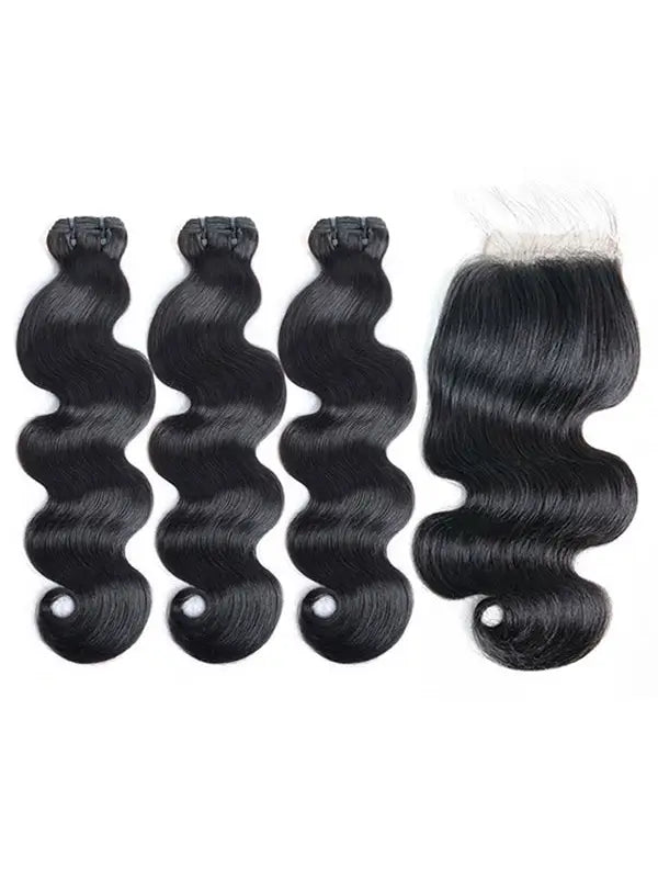 2/3/4 Bundles With 4*4 5*5 Closure Body Wave Virgin Hair