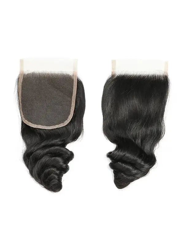 2/3/4 Bundles With 4*4 5*5 Closure Loose Wavy Virgin Hair