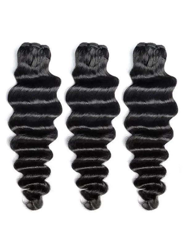 2/3/4 Bundles With 13*4 Frontal Natural Wavy Virgin Hair