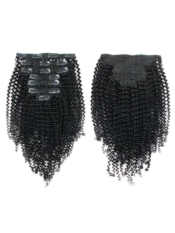 Seamless Clip In Hair Extension Kinky Curly Virgin Human Hair