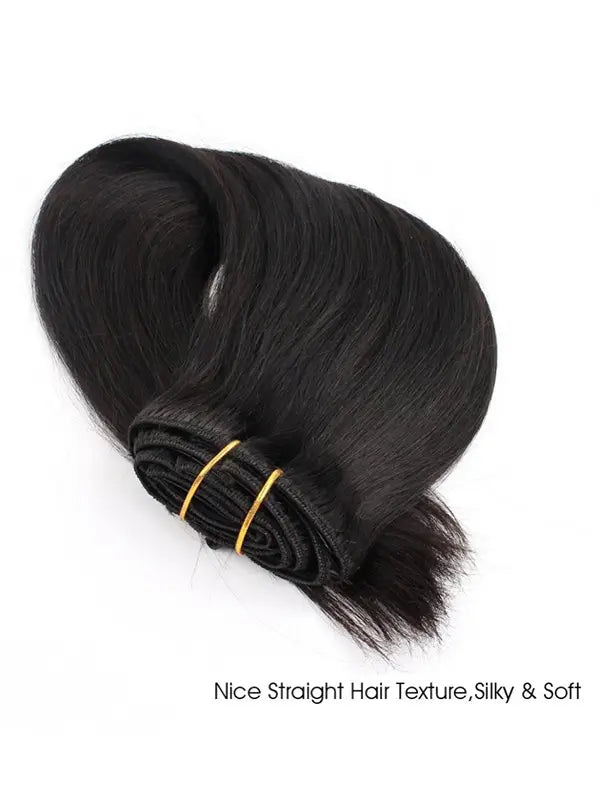 Seamless Clip In Hair Extension Straight Virgin Human Hair