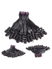 3pcs Double Drawn Funmi Hair Flower Curl