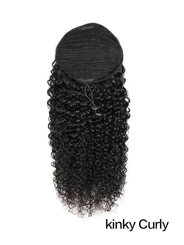 Beginner Friendly Drawstring Ponytail Extensions Virgin Human Hair